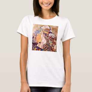 Gustav Klimt - Die Wiege - Neugeborenes T-Shirt