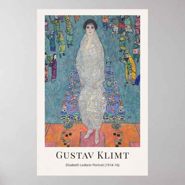 Gustav Klimt – Elisabeth Lederer Porträt Poster (Vorne)