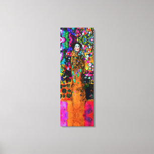 Gustav Klimt & Elizabeth ~ 36x12.75 Dick-Leinwand Leinwanddruck