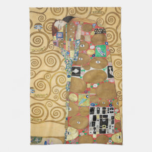 Gustav Klimt - Erfüllung, Stoclet-Fries Geschirrtuch
