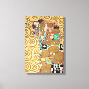 Gustav Klimt - Erfüllung, Stoclet-Fries Leinwanddruck