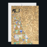 Gustav Klimt - Erwartung, Stoclet Frieze Einladung<br><div class="desc">The Tree of Life,  Stoclet Frieze,  Expectation - Gustav Klimt,  Pappe,  1909</div>