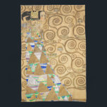 Gustav Klimt - Erwartung, Stoclet Frieze Geschirrtuch<br><div class="desc">The Tree of Life,  Stoclet Frieze,  Expectation - Gustav Klimt,  Pappe,  1909</div>