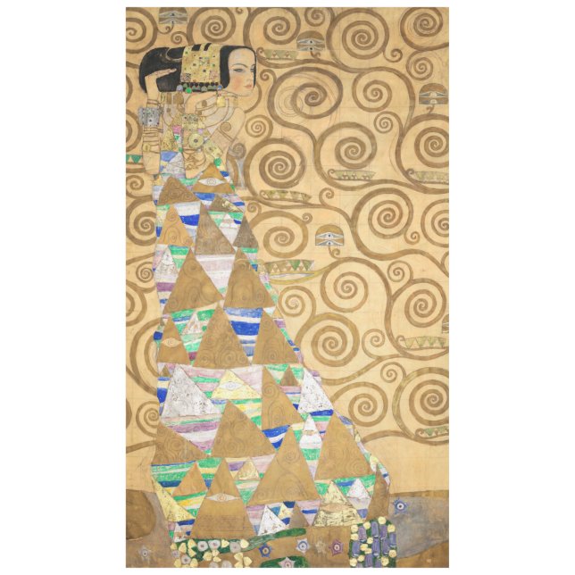 Gustav Klimt - Erwartung, Stoclet Frieze Tischdecke (Vorderseite)