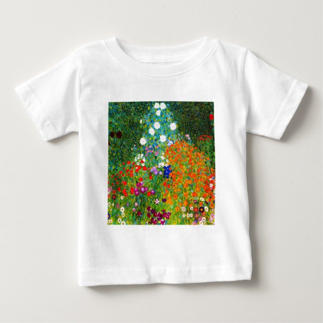 Gustav Klimt , “ Farmhouse garden ” Baby T-shirt (Vorderseite)