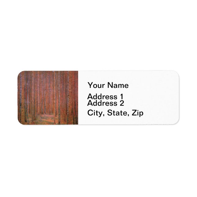 Gustav Klimt Fir Forest Tannenwald Rote Bäume (Vorne)