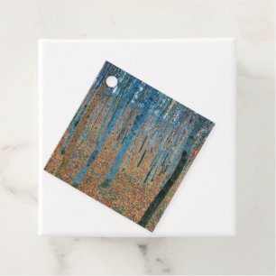 Gustav Klimt Fir Forest Tannenwald Rote Bäume Geschenkanhänger