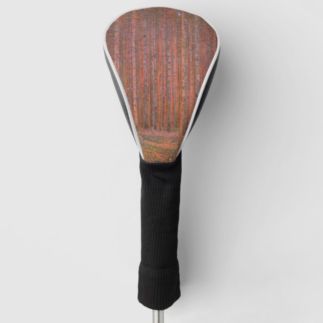 Gustav Klimt Fir Forest Tannenwald Rote Bäume Golf Headcover (Vorderseite)