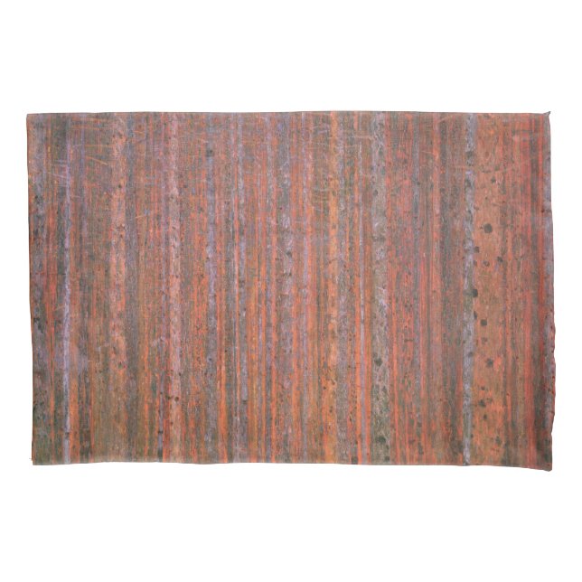 Gustav Klimt Fir Forest Tannenwald Rote Bäume Kissenbezug (Vorderseite)