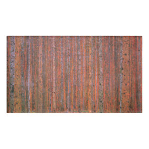 Gustav Klimt Fir Forest Tannenwald Rote Bäume Namenschild