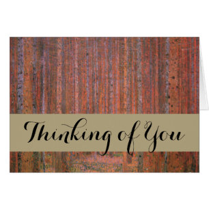 Gustav Klimt Fir Forêt Tannenwald Arbres rouges