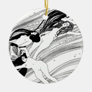 Gustav Klimt - Fisch Blut Surrealistische Japanisc Keramikornament