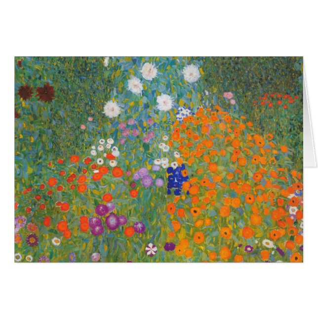 Gustav Klimt Fleur Jardin Cottage Nature (Devant horizontal)