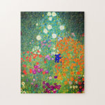 Gustav Klimt Flower Garden<br><div class="desc">Puzzle mit Gustav Klimts Ölgemälde Blumengarten (1906). Ein schöner Garten mit lila, roten, weißen, blauen und orangefarbenen Blume. Ein großartiges Geschenk für Jugendliche und österreichische Kunstliebhaber.</div>