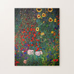 Gustav Klimt Flower Garden<br><div class="desc">Puzzle mit Gustav Klimts Gemäldegarten mit Sonnenblumen (1907). Ein wunderschöner Garten mit Sonnenblumen und exquisiten blauen, roten, lila, rosa und weißen Blume. Ein großartiges Geschenk für Jugendliche und österreichische Kunstliebhaber.</div>