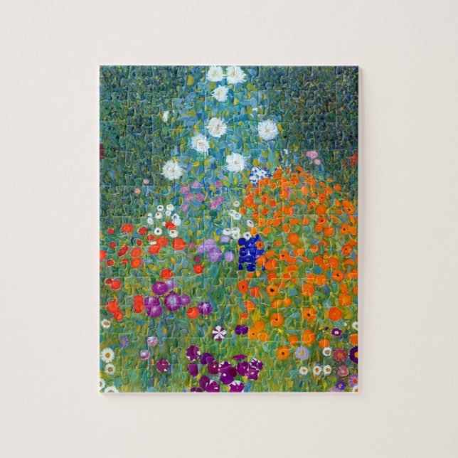 Gustav Klimt Flower Garden (Vertikal)