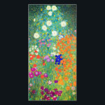 Gustav Klimt Flower Garden Card<br><div class="desc">Karte mit Gustav Klimts Ölgemälde Blumengarten (1906). Ein schöner Garten mit lila, roten, weißen, blauen und orangefarbenen Blume. Ein großartiges Geschenk für Jugendliche und österreichische Kunstliebhaber.</div>
