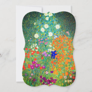 Gustav Klimt Flower Garden Card