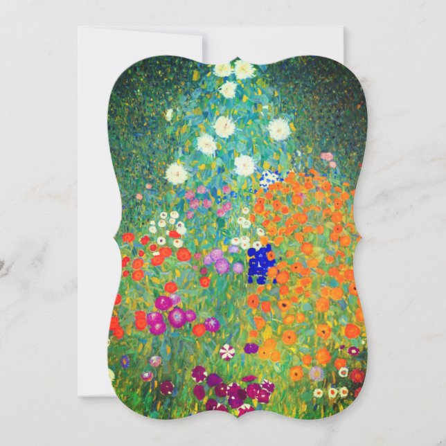 Gustav Klimt Flower Garden Card (Vorderseite)