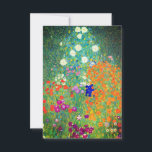 Gustav Klimt Flower Garden Einladung<br><div class="desc">Karte mit Gustav Klimts Ölgemälde Blumengarten (1906). Ein schöner Garten mit lila,  roten,  weißen,  blauen und orangefarbenen Blume. Ein großartiges Geschenk für Jugendliche und österreichische Kunstliebhaber.</div>
