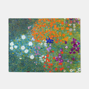 Gustav Klimt Flower Garden Fußmatte