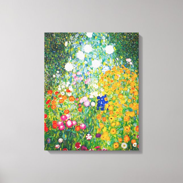 Gustav Klimt Flower Garden Leinwand Poster (Vorderseite)