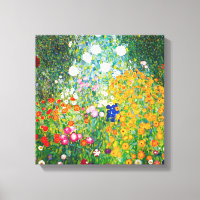 Gustav Klimt Flower Garden Leinwand Poster