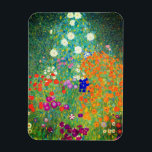 Gustav Klimt Flower Garden Magnet<br><div class="desc">Magnet mit Gustav Klimts Ölgemälde Blumengarten (1906). Ein schöner Garten mit lila, roten, weißen, blauen und orangefarbenen Blume. Ein großartiges Geschenk für Jugendliche und österreichische Kunstliebhaber.</div>