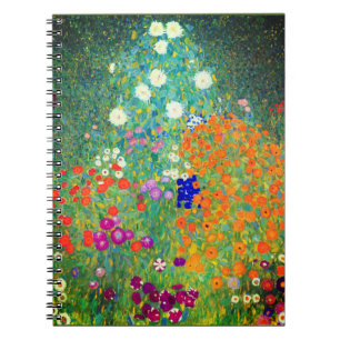 Gustav Klimt Flower Garden Notizblock