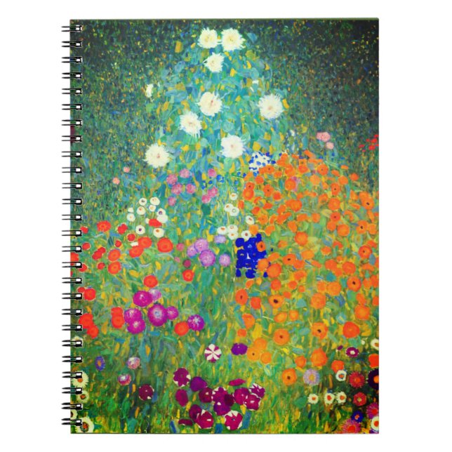 Gustav Klimt Flower Garden Notizblock (Vorderseite)
