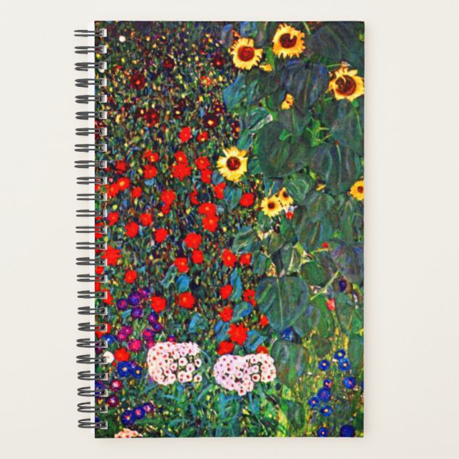 Gustav Klimt Flower Garden Planer (Vorderseite)