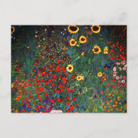 Gustav Klimt Flower Garden