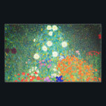 Gustav Klimt Flower Garden Rechteckiger Aufkleber<br><div class="desc">Stickers mit Gustav Klimts Ölgemälde Blumengarten (1906). Ein schöner Garten mit lila,  roten,  weißen,  blauen und orangefarbenen Blume. Ein großartiges Geschenk für Jugendliche und österreichische Kunstliebhaber.</div>