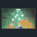 Gustav Klimt Flower Garden Rechteckiger Aufkleber<br><div class="desc">Stickers mit Gustav Klimts Ölgemälde Blumengarten (1906). Ein schöner Garten mit lila,  roten,  weißen,  blauen und orangefarbenen Blume. Ein großartiges Geschenk für Jugendliche und österreichische Kunstliebhaber.</div>