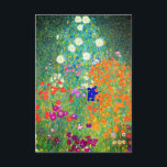 Gustav Klimt Flower Garden Save The Date<br><div class="desc">Karte mit Gustav Klimts Ölgemälde Blumengarten (1906). Ein schöner Garten mit lila,  roten,  weißen,  blauen und orangefarbenen Blume. Ein großartiges Geschenk für Jugendliche und österreichische Kunstliebhaber.</div>