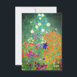Gustav Klimt Flower Garden Save The Date<br><div class="desc">Karte mit Gustav Klimts Ölgemälde Blumengarten (1906). Ein schöner Garten mit lila,  roten,  weißen,  blauen und orangefarbenen Blume. Ein großartiges Geschenk für Jugendliche und österreichische Kunstliebhaber.</div>