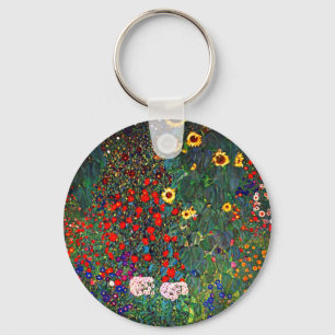 Gustav Klimt Flower Garden Schlüsselanhänger