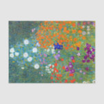 Gustav Klimt Flower Garden Seidenpapier<br><div class="desc">Hütte oder Bauernhof Blumengarten wie von Gustav Klimt gemalt.</div>