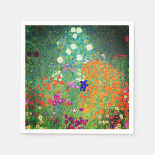 Gustav Klimt Flower Garden Serviette