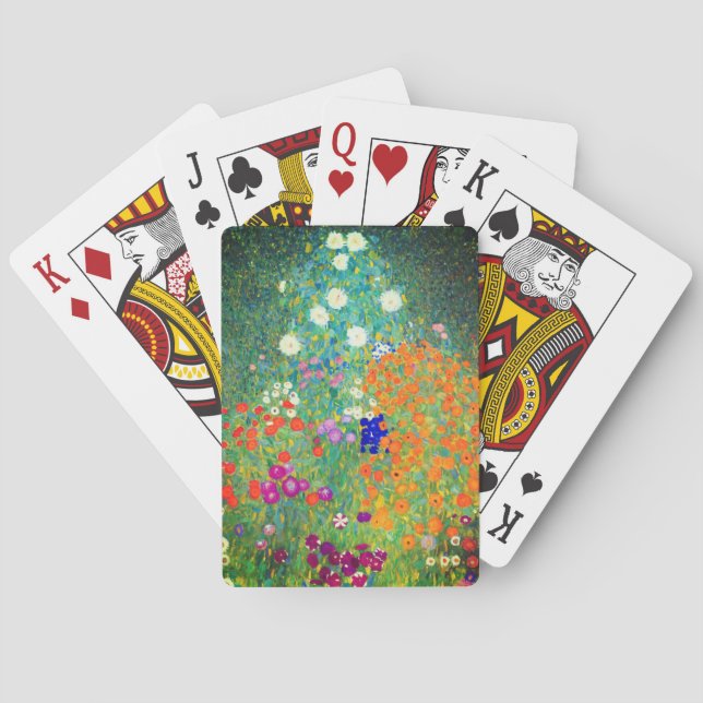 Gustav Klimt Flower Garden Spielkarten (Rückseite)