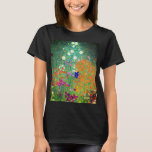 Gustav Klimt Flower Garden T-Shirt<br><div class="desc">T - Shirt mit Gustav Klimts Ölgemälde Blumengarten (1906). Ein schöner Garten mit lila, roten, weißen, blauen und orangefarbenen Blume. Ein großartiges Geschenk für Jugendliche und österreichische Kunstliebhaber.</div>