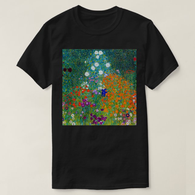 Gustav Klimt Flower Garden  T-Shirt (Design vorne)