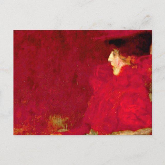 Gustav Klimt - Frau im Sessel Postkarte (Vorderseite)