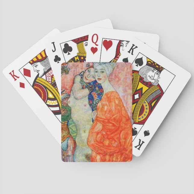 Gustav Klimt - Frauenfreunde Spielkarten (Rückseite)