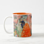 Gustav Klimt - Frauenfreunde Zweifarbige Tasse<br><div class="desc">Freundinnen - Gustav Klimt,  Öl auf Leinwand,  1916-17 (1945 zerstört)</div>