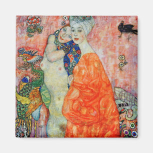 Gustav Klimt - Frauenfreundschaft Magnet