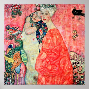 Gustav Klimt - Freundinnen Poster