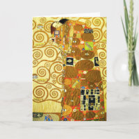 Gustav Klimt Fulfillment Grußkarte