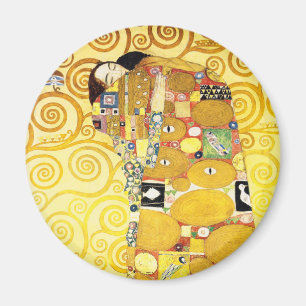 Gustav Klimt Fulfillment Lovers Kunstvoll wandern Magnet