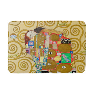 Gustav Klimt Fulfillment Nouveau Couple Badematte